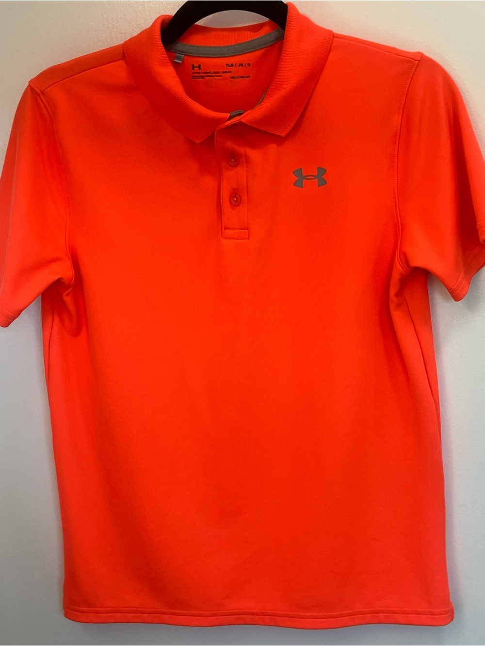 Under Armour Bright Orange Boys' Performance Polo boys l